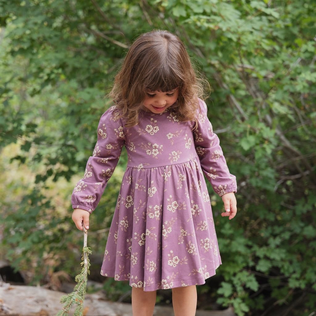 City Mouse Twirl Dress - Orchid Blooms (Final Sale)