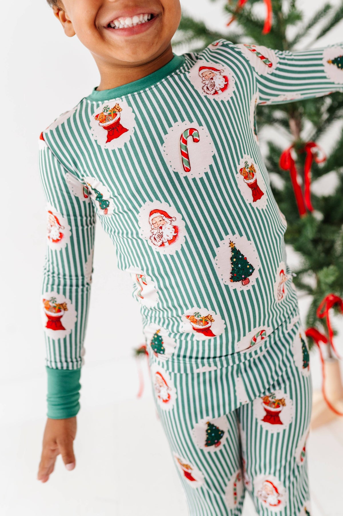 Kiki + Lulu  Kids PJs - Christmas Classic Stripe