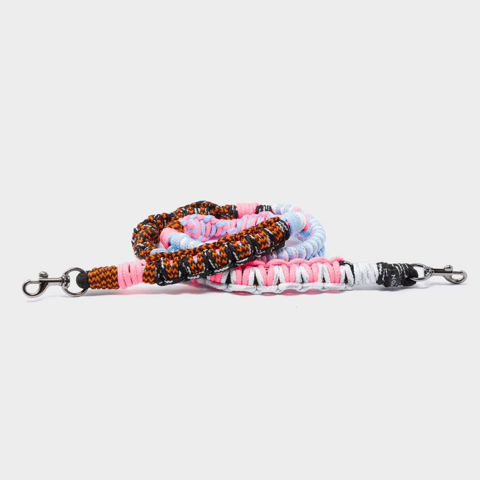 Min & Mon - Detachable Shoulder Strap - Blue and Pink and Orange Handwoven¬†Paracord