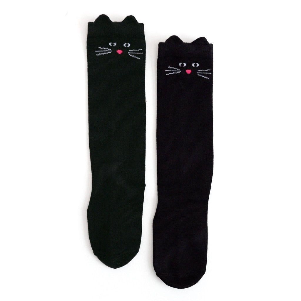 Little Stocking Co. Knee High Socks - Black Cat
