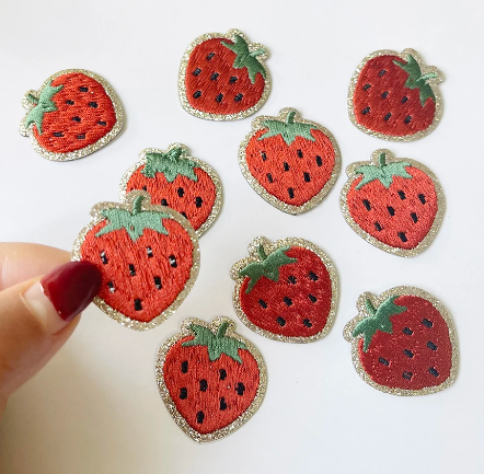 Texas Transfers Patch - Small Strawberry