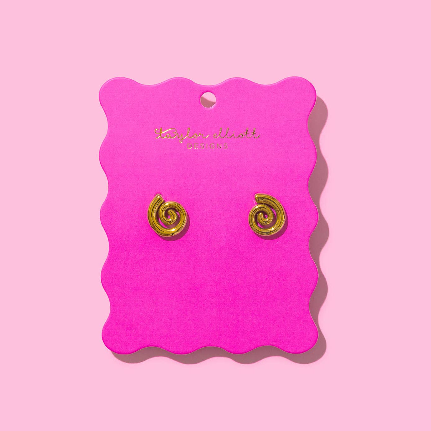 Taylor Elliott Designs - Gold-Plated Swirls Earrings - Miranda