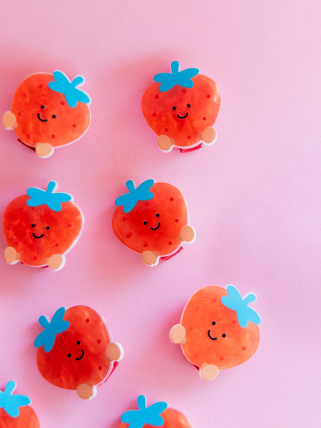 Eggy Cakes - Strawberry Puffy Bow Set