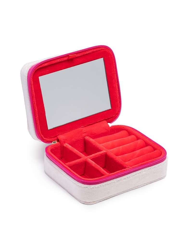 Living Royal Velvet Jewelry Zip Case - Queen of Hearts