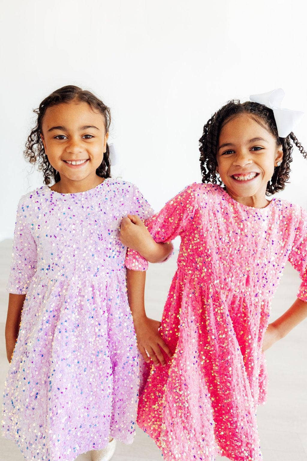 Mila & Rose - Lilac Velvet Sequin Dress