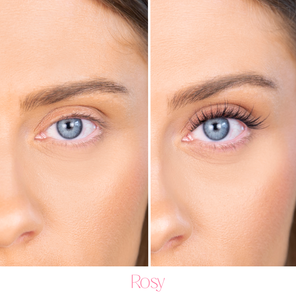 Silly George Pop-On Lashes - Rosy Black