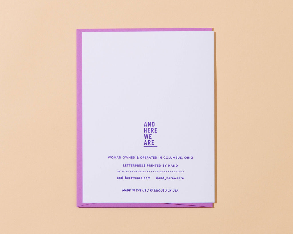And Here We Are Greeting Card - Birth of Venus Day