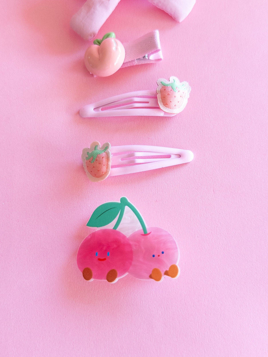 Eggy Cakes - Twin Cherries Puffy Bow Set