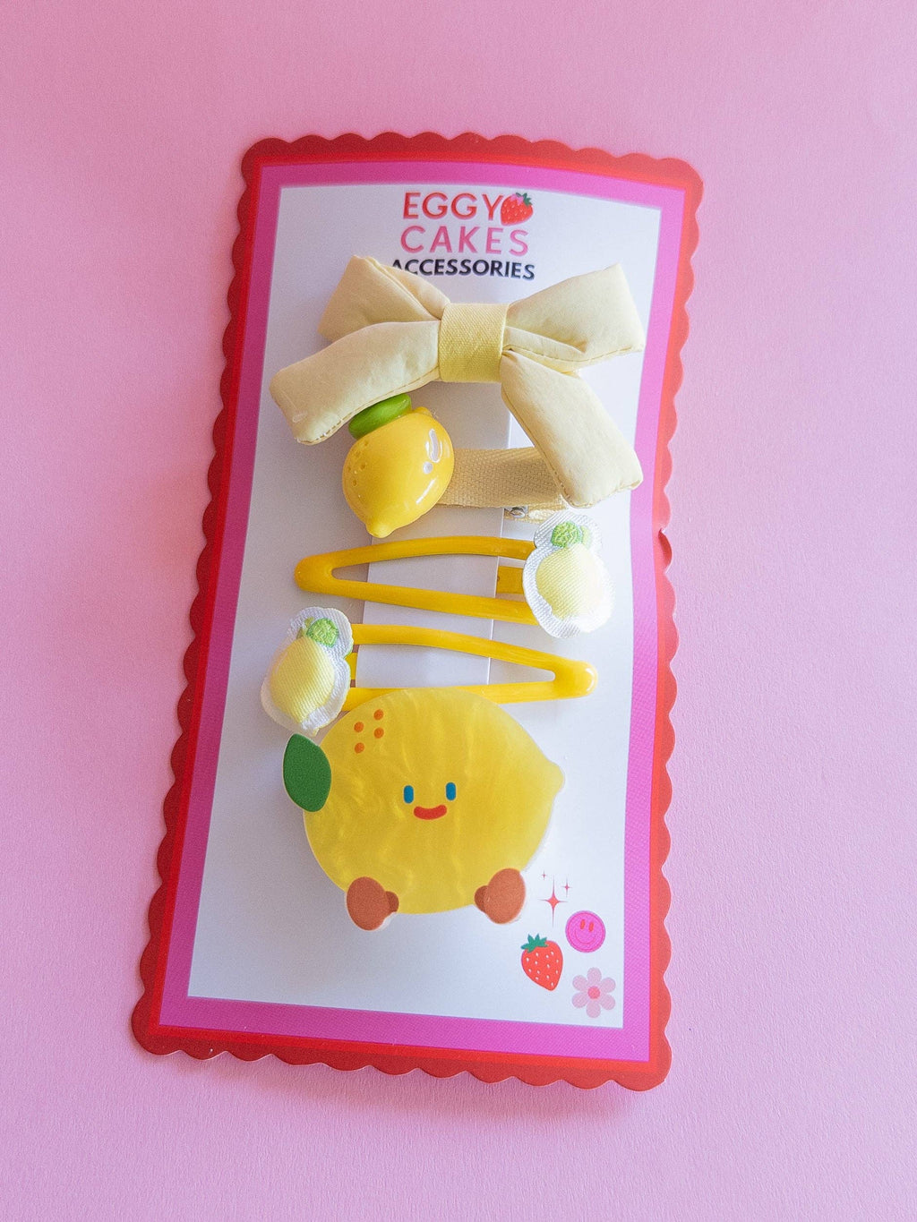 Eggy Cakes - Lemon Puffy Bow Set