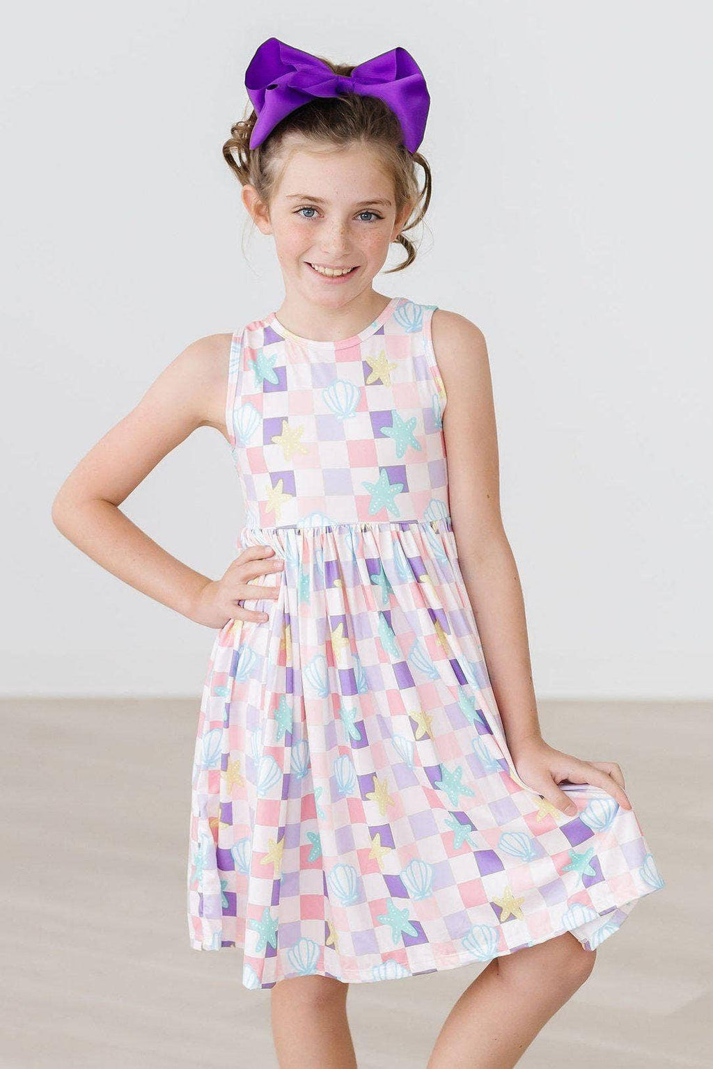 Mila & Rose Tank Twirl Dress - Beach Days