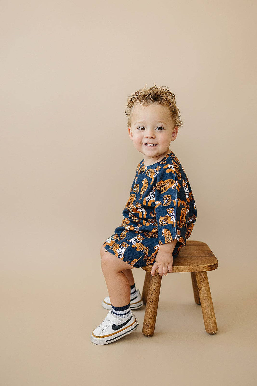 Lucky Panda Kids Shorts Set - Tiger