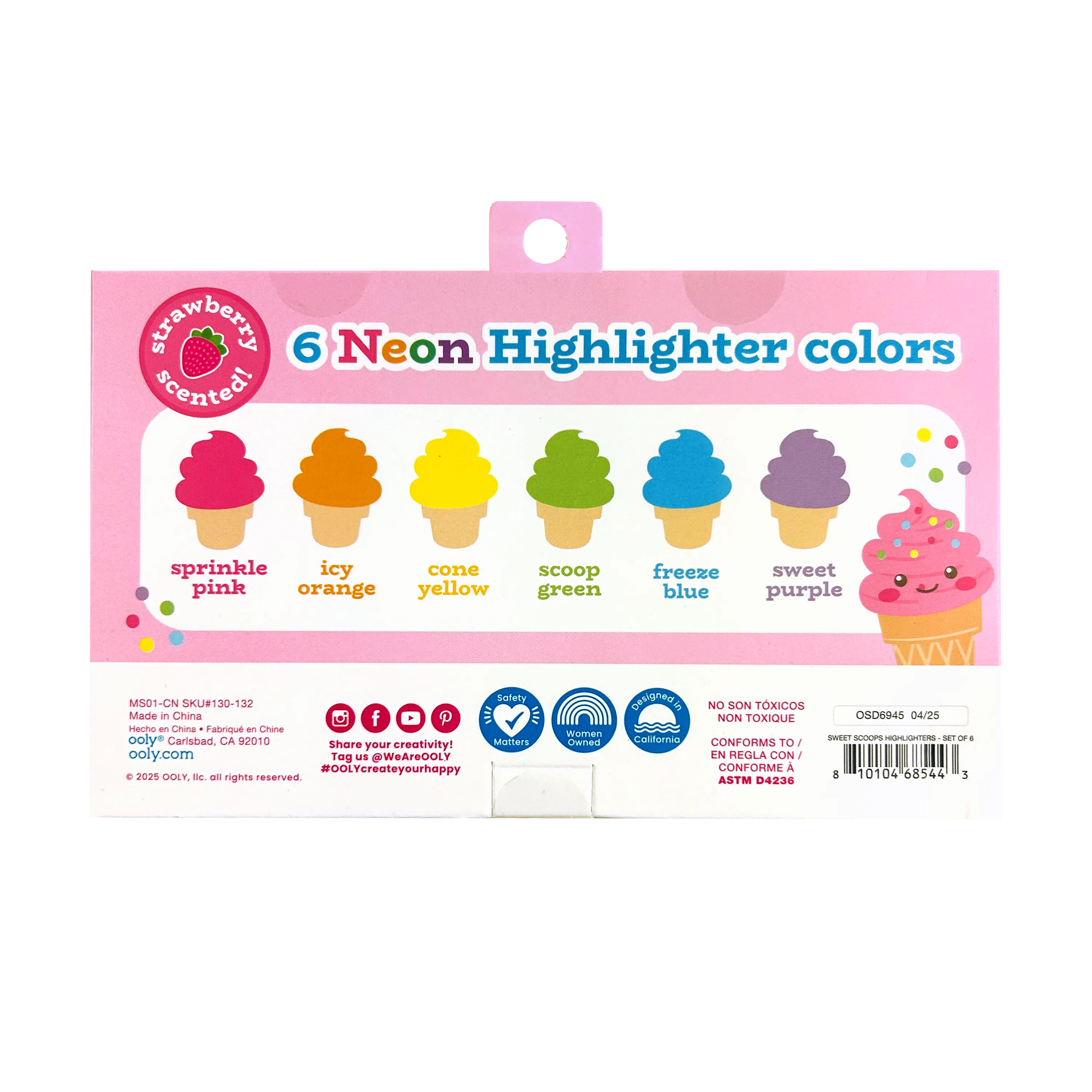 OOLY - Sweet Scoops: Neon Highlighters