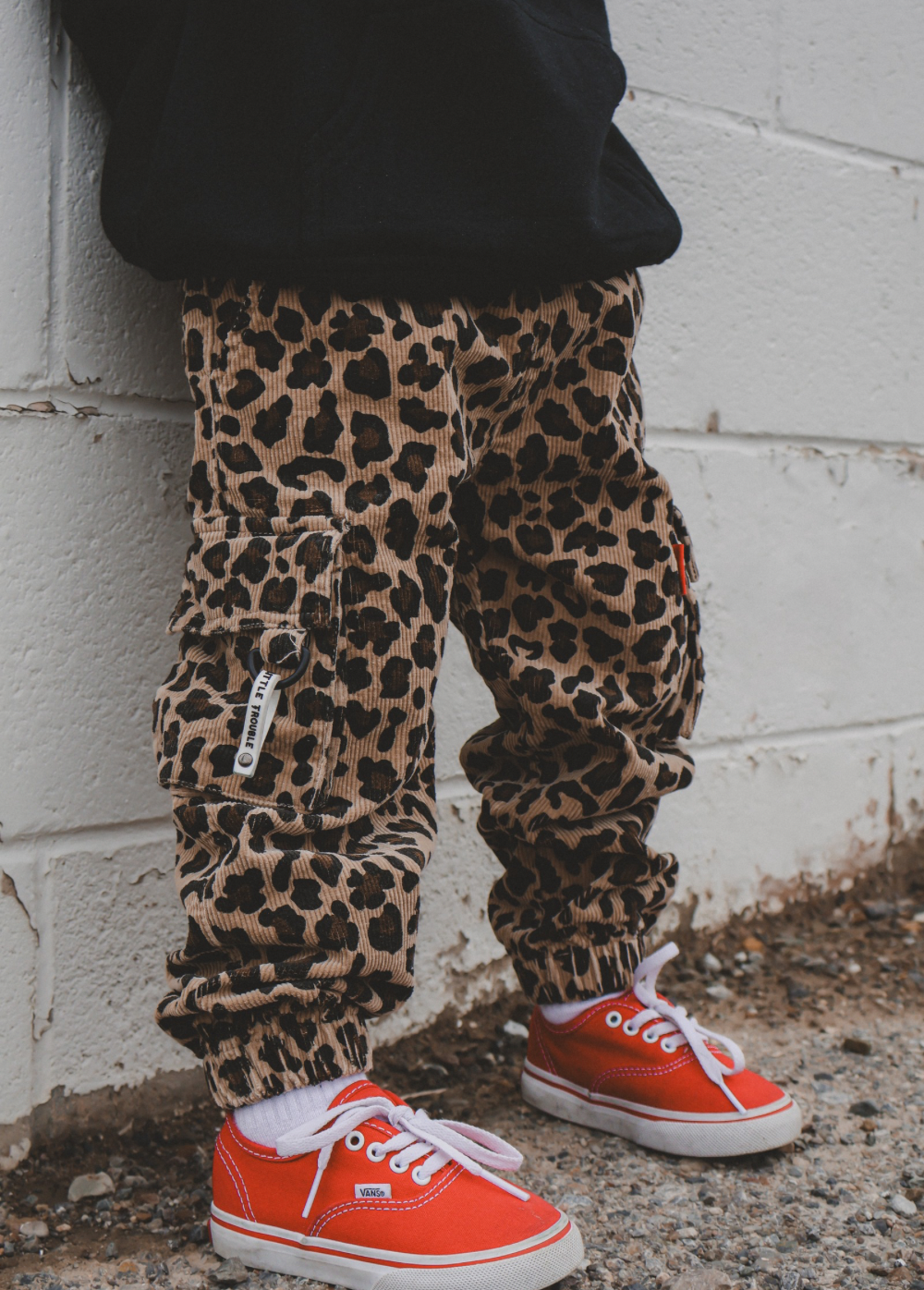 Little Trouble - Leopard Cord Cargos
