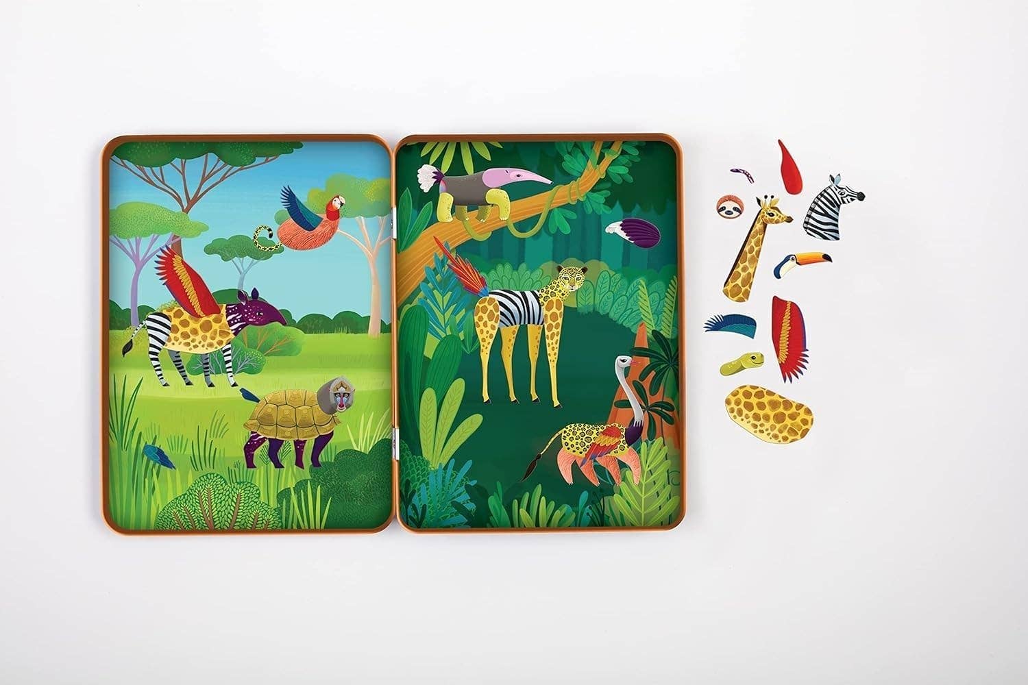 Chronicle Books - Wild Mix-Up Magnetic Build-It