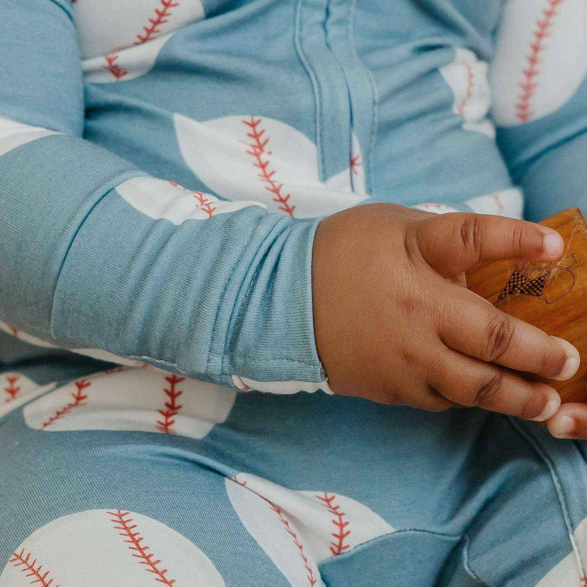 Copper Pearl Zip-Up Footie Pajama - Slugger