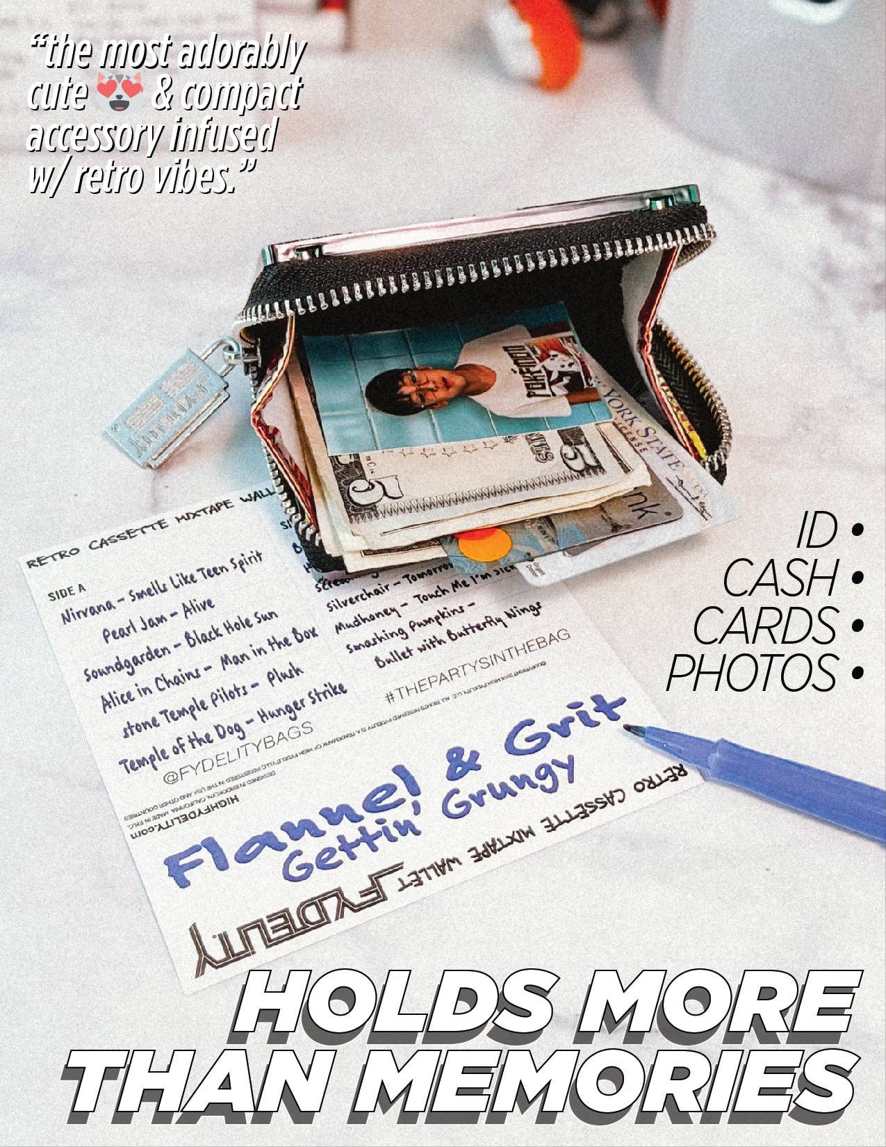 Fydelity - Retro Cassette Wallet (Purple)