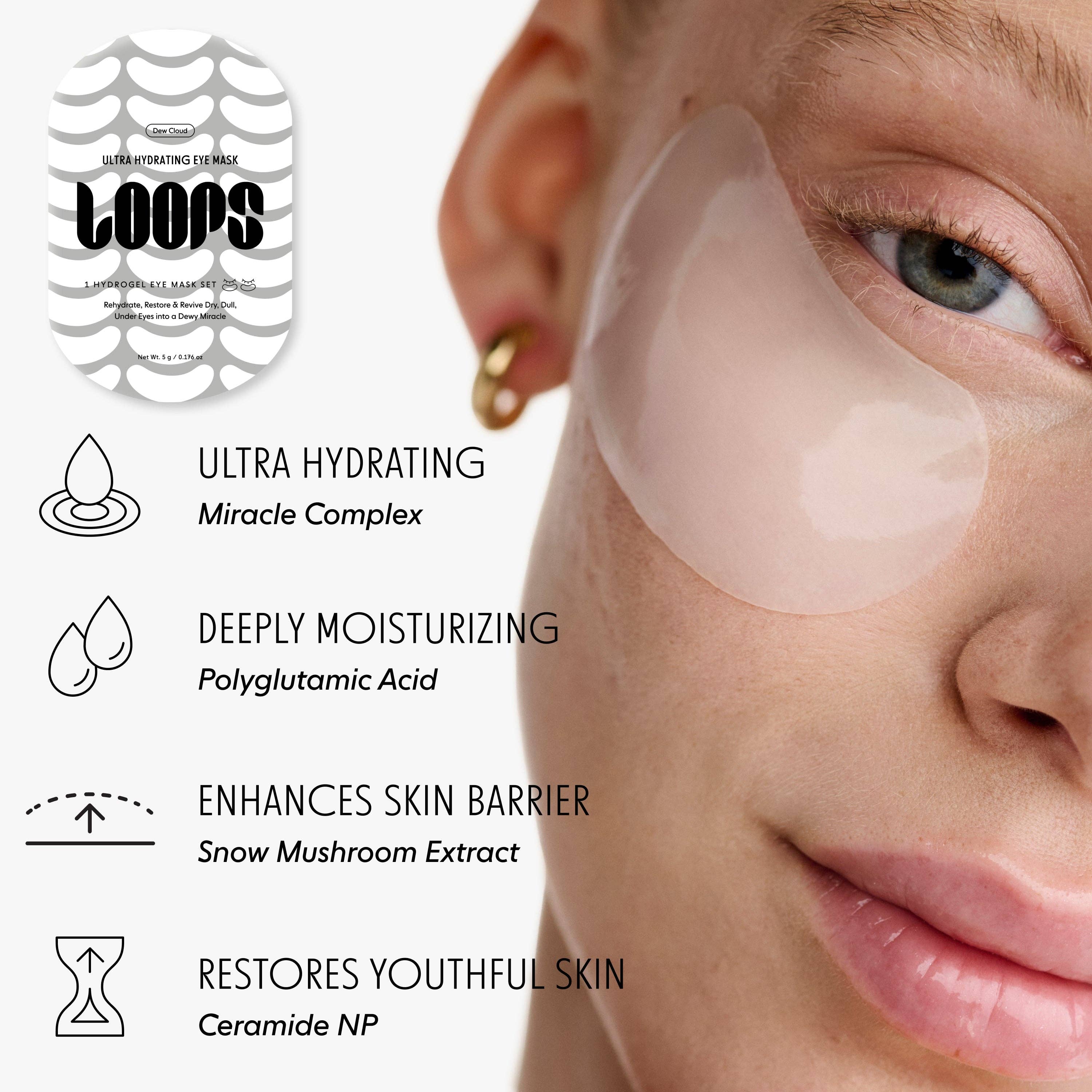 LOOPS Eye Mask - Dew Cloud