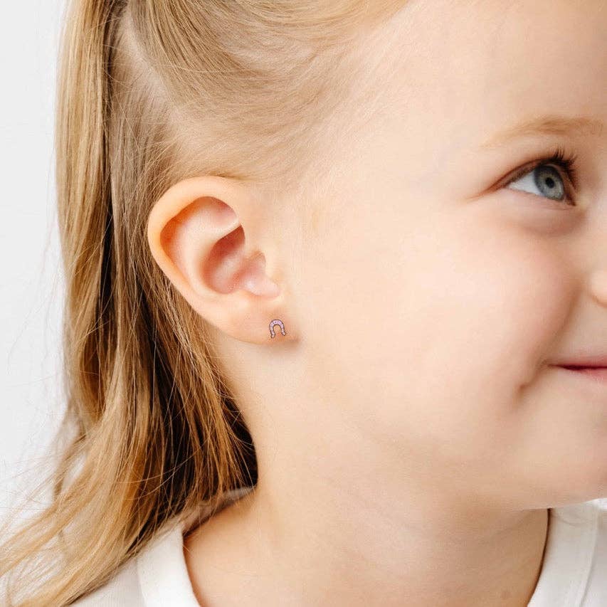 Pip Pop Post - Horseshoe Stud Earrings