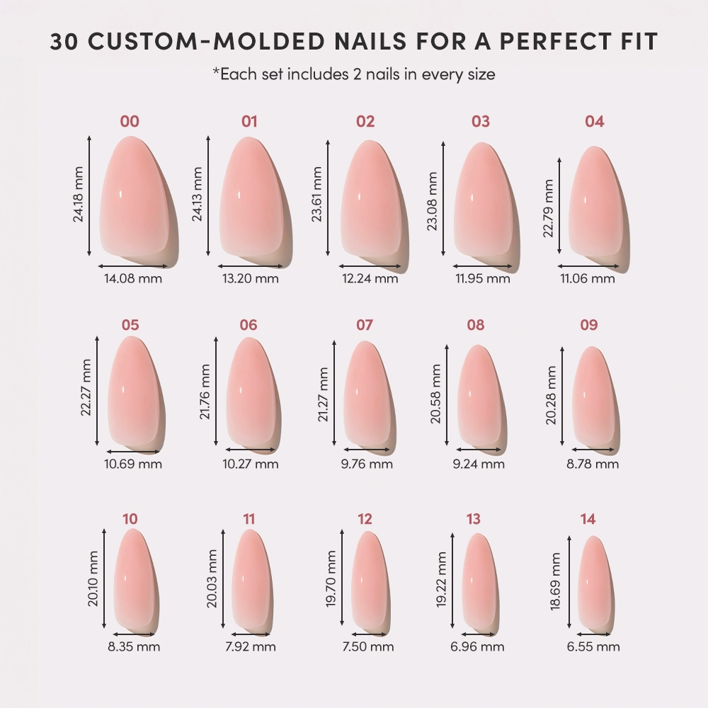 Glamnetic Press On Nails - Sheer Pink