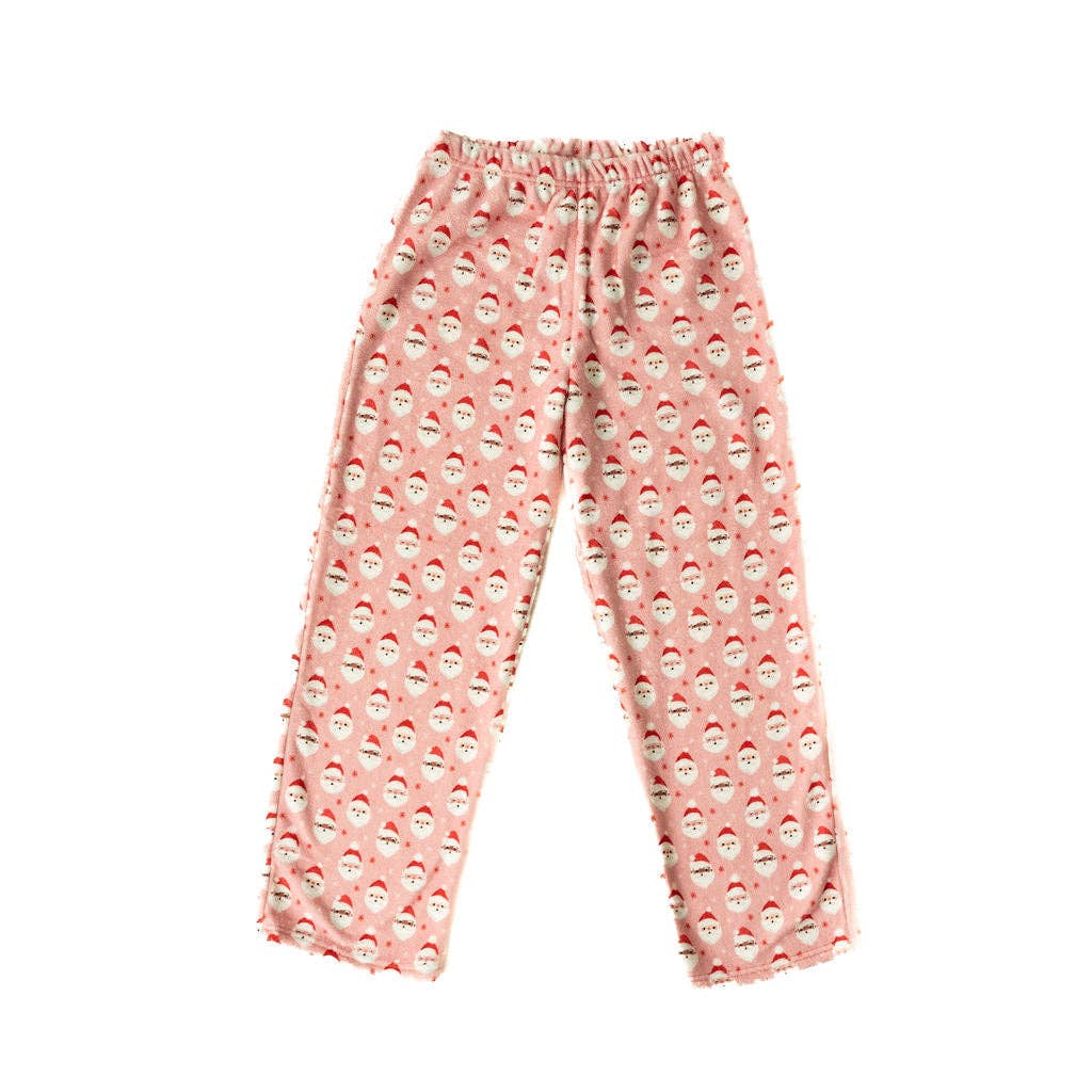Macaron + Me - Stretch Plush Pants - Vintage Santa Pink (Final Sale)