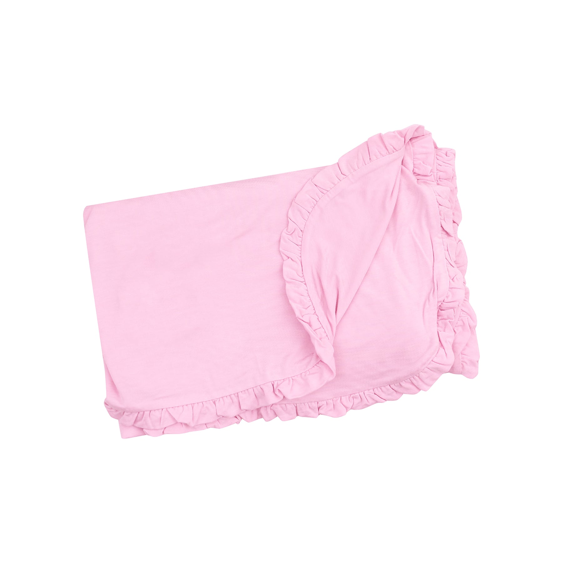 Angel Dear Ruffle Receiving Blanket - Nosegay Pink