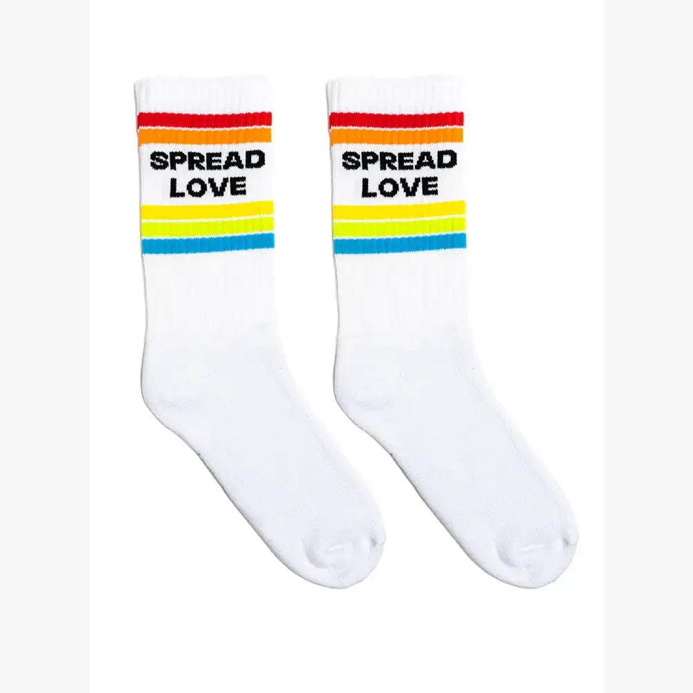 Living Royal Crew Socks - "Spread Love"