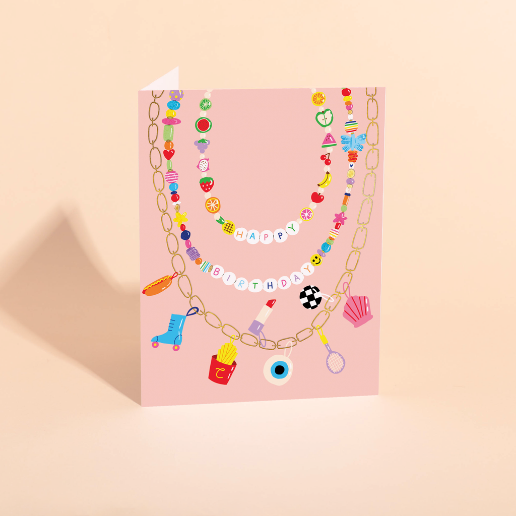 Carolyn Suzuki Birthday Card - Festival Beads