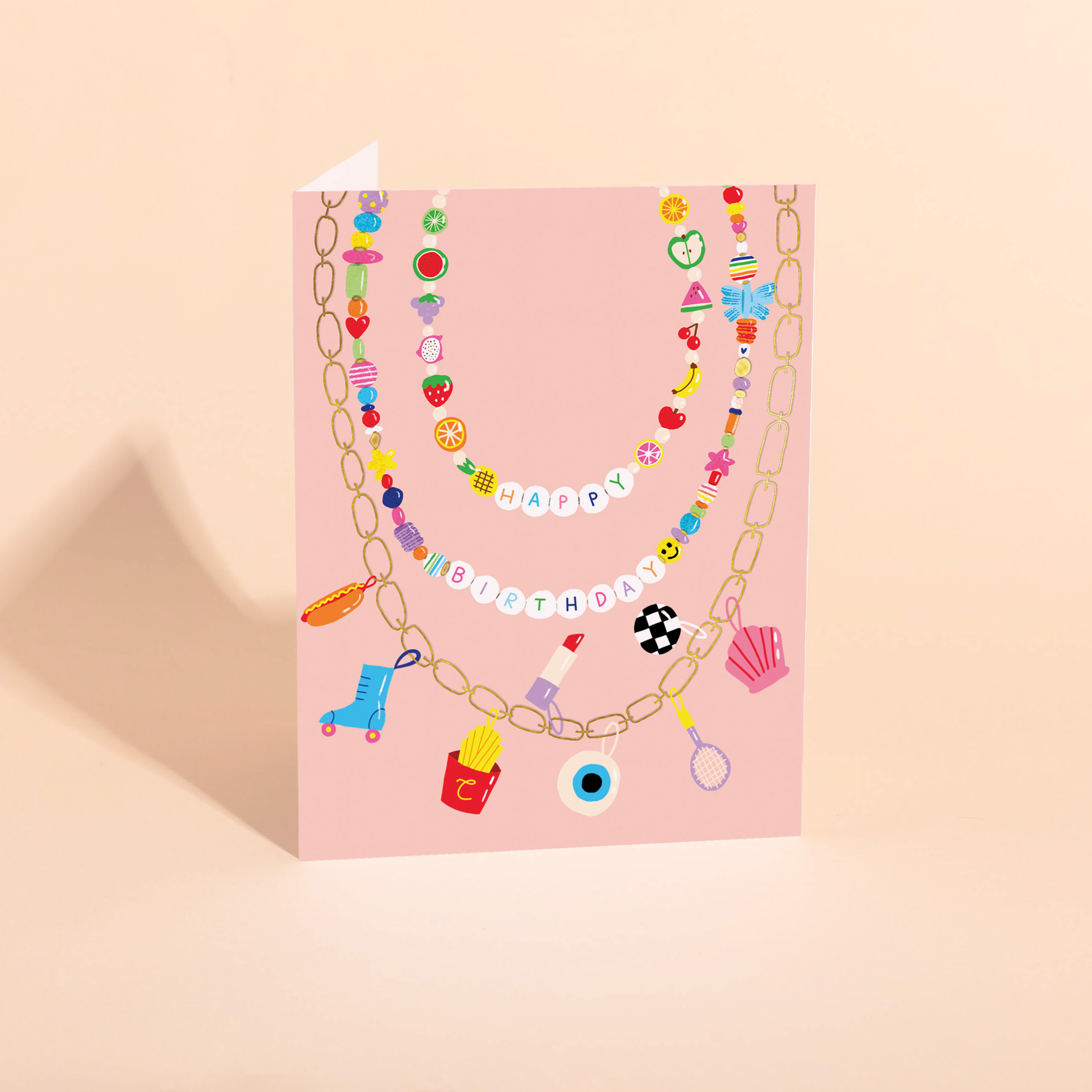 Carolyn Suzuki Birthday Card - Festival Beads
