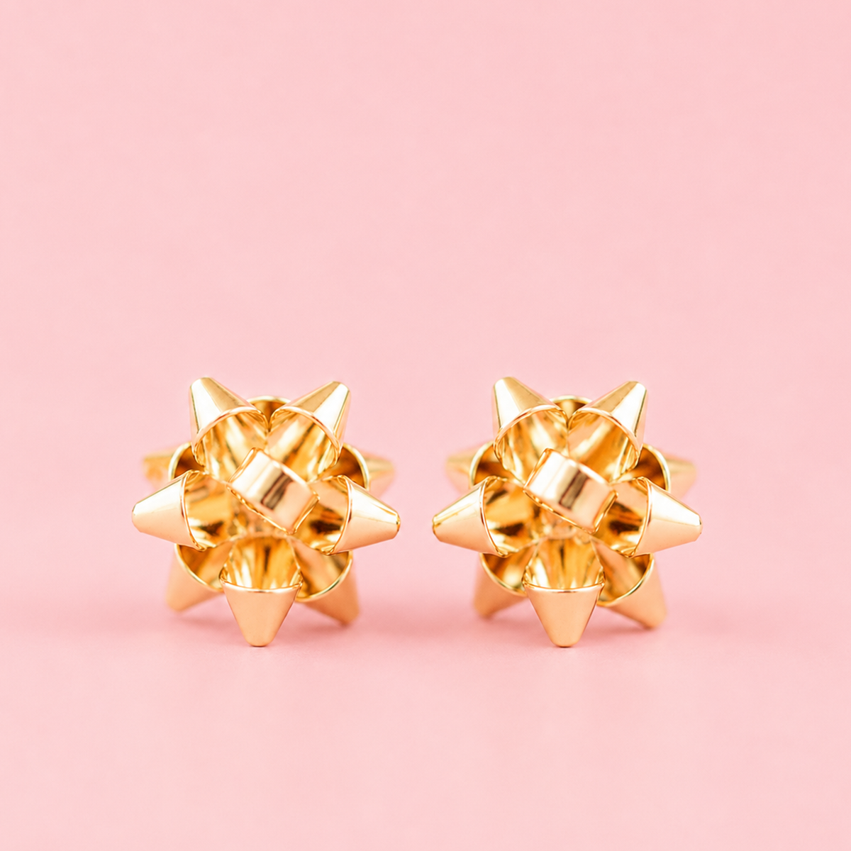 Sunshine Studios - Holiday Bow Earrings (Gold)
