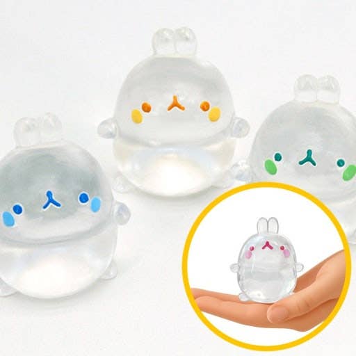 K-Wonderland - Molang Clear Mochi Squishy Figure Fidget Toy