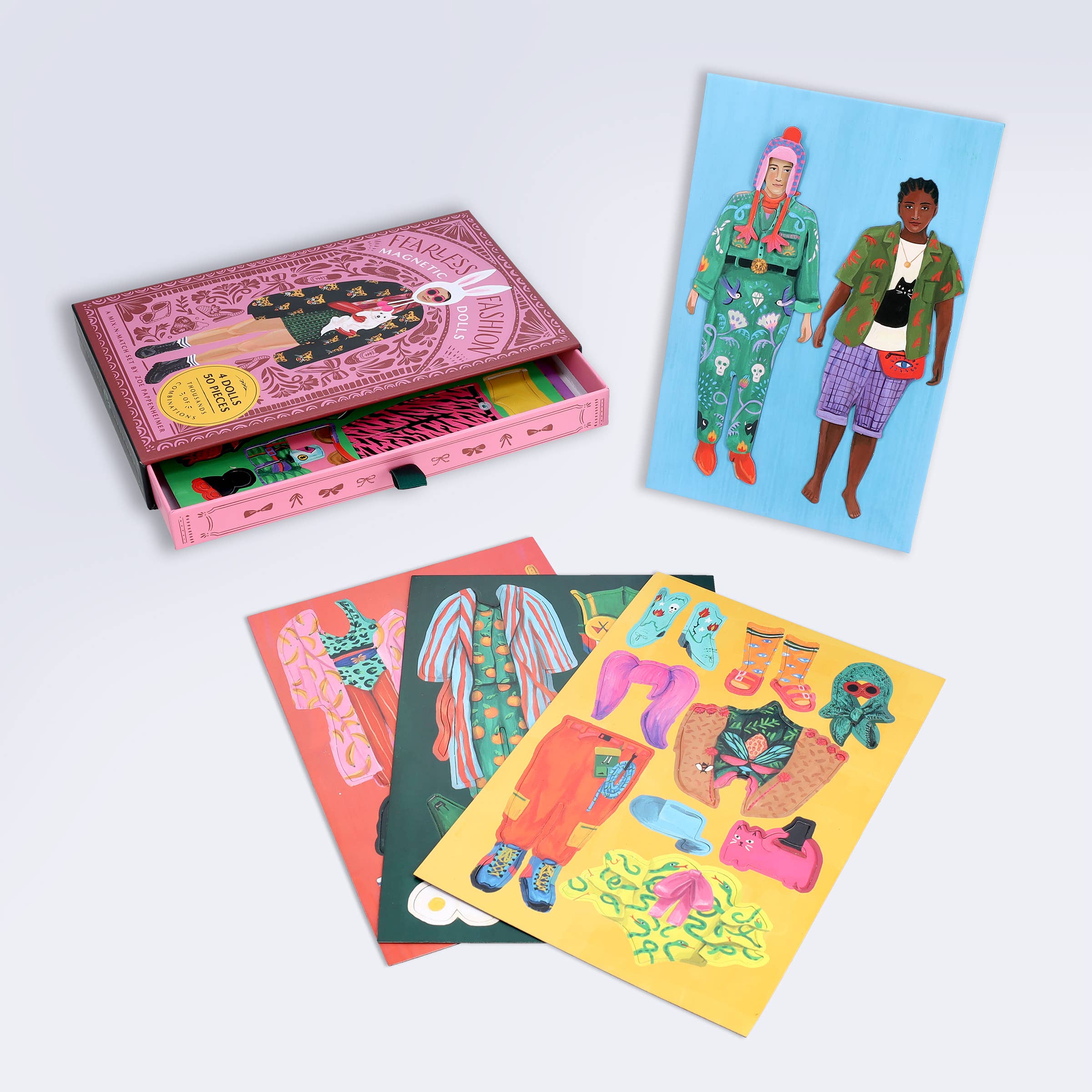 Chronicle Books - Fearless Fashion Magnetic Dolls