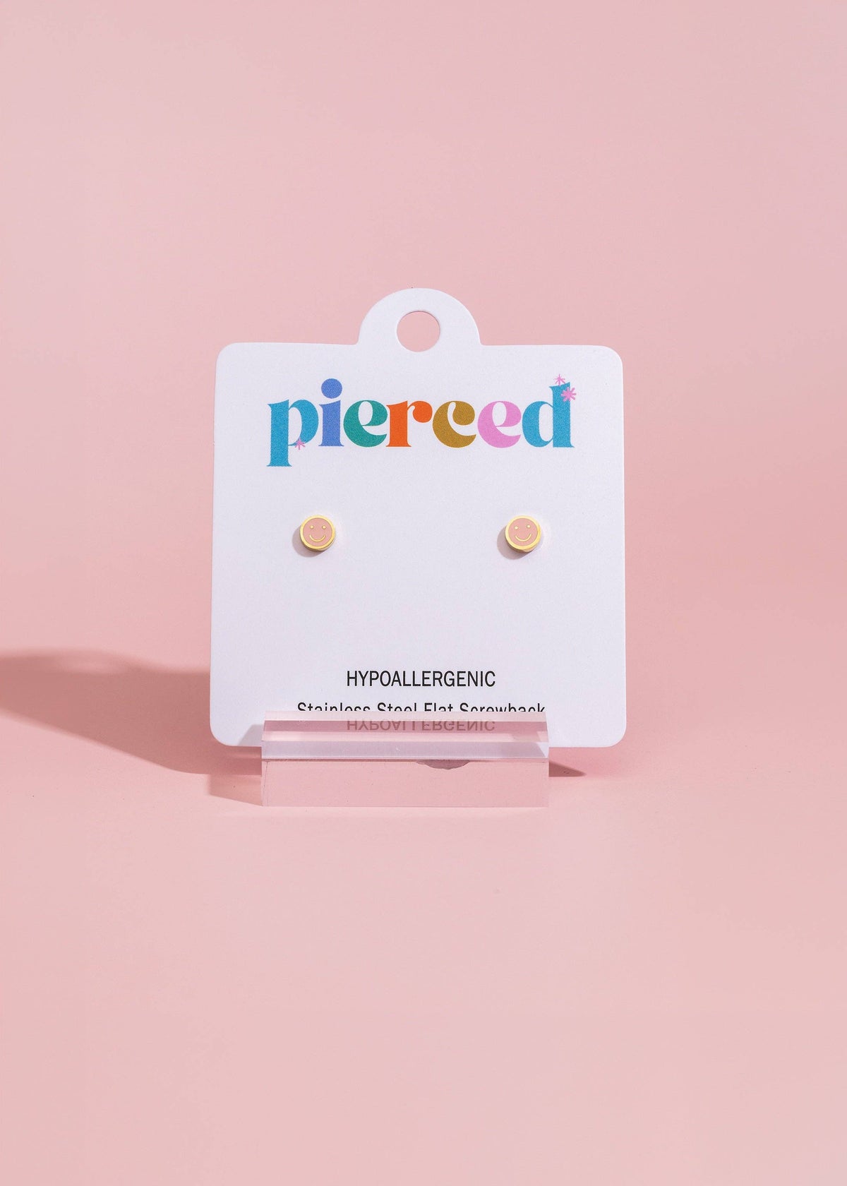 Pierced Co - Tiny Pink Smiley