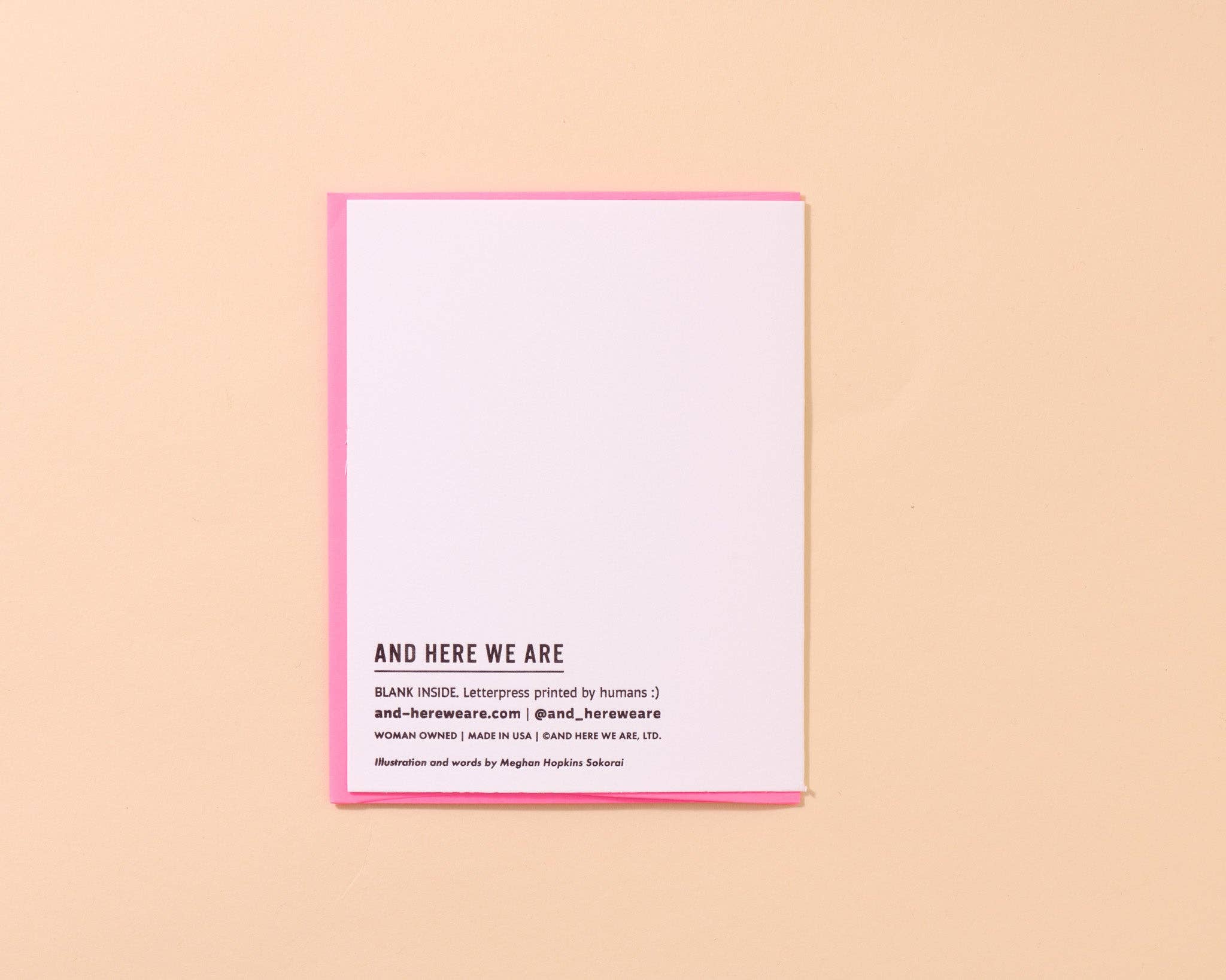 And Here We Are Greeting Card - Best Hugger/Mom/Friend