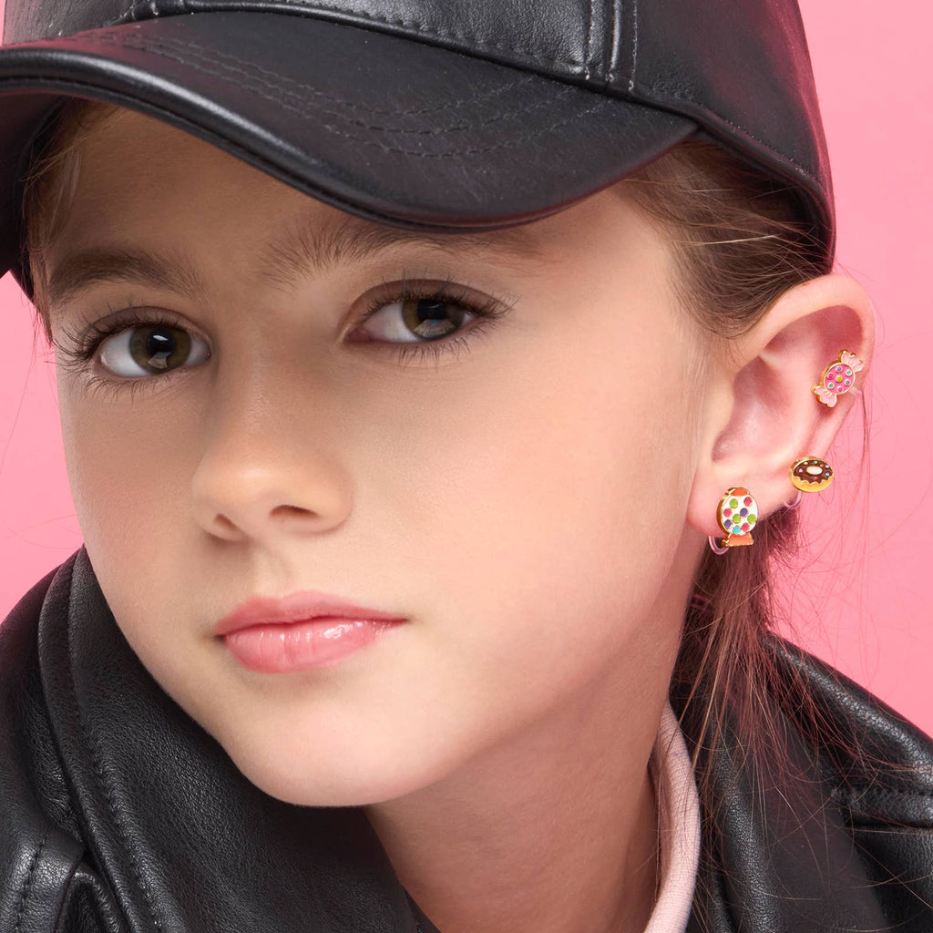 Girl Nation CLIP ON Earrings - Gumball Nostalgia