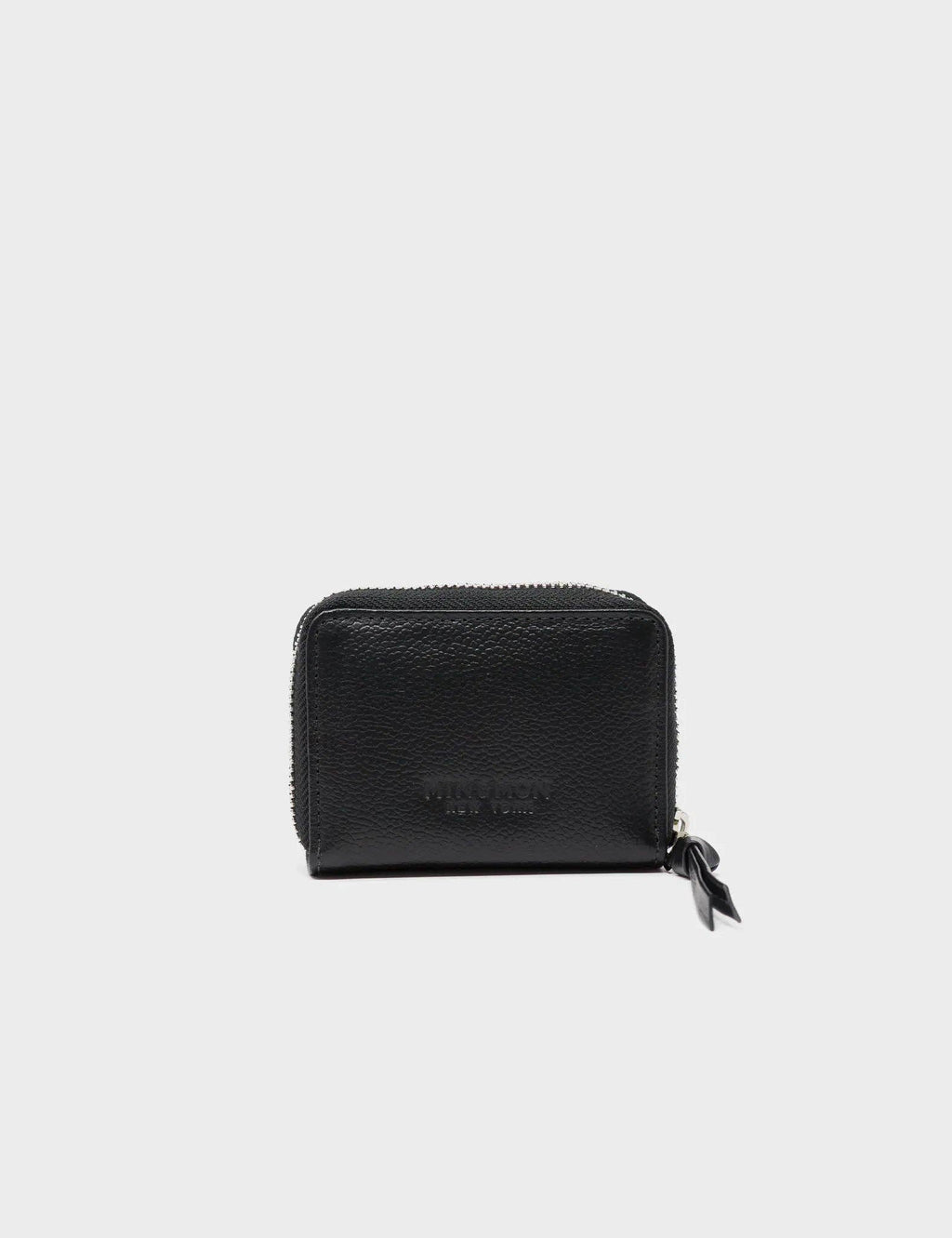 Min & Mon - Frodo Black Leather Zip Around Wallet - Pigeonista Design