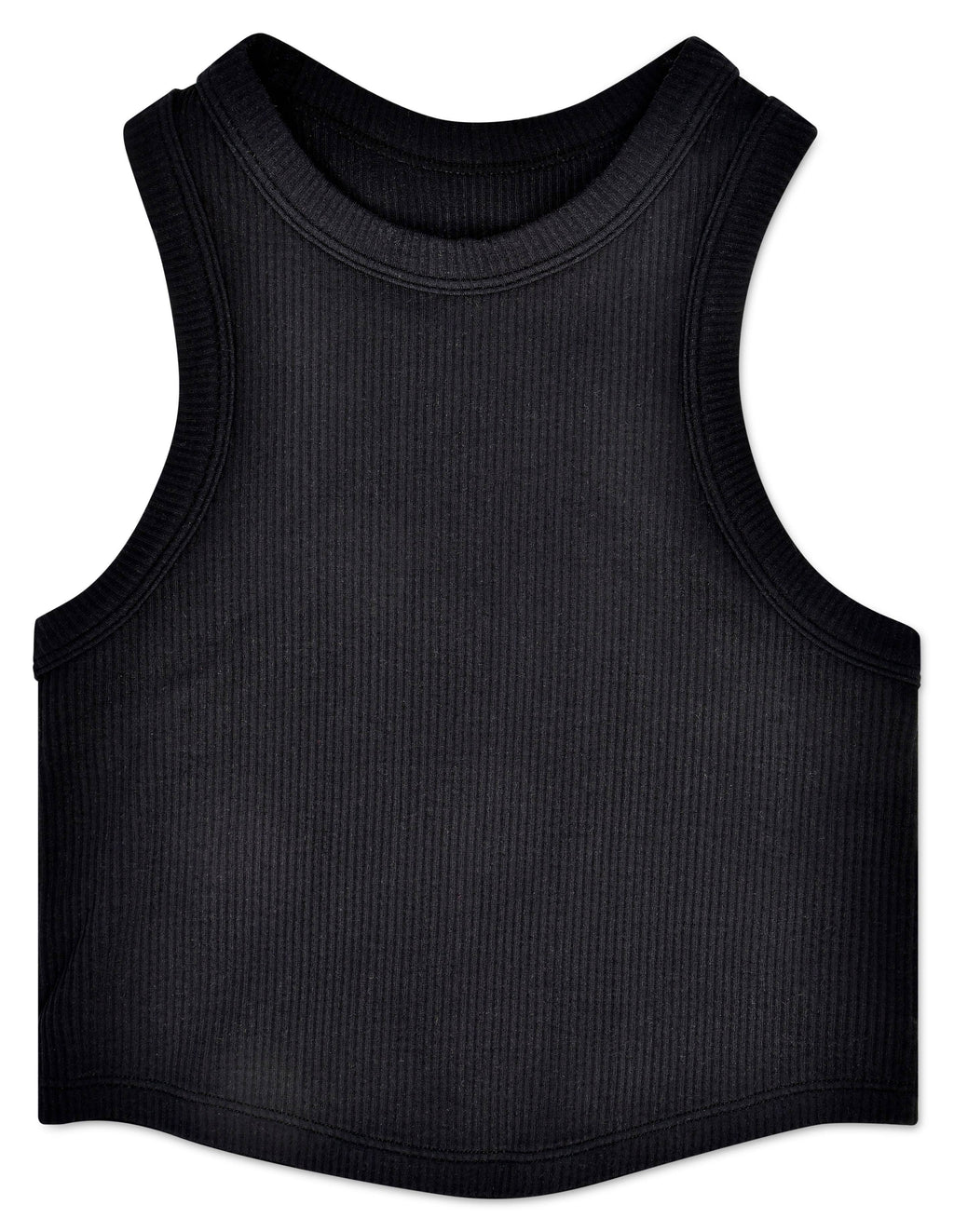 Iscream - Cropped Racer Back Top - Black