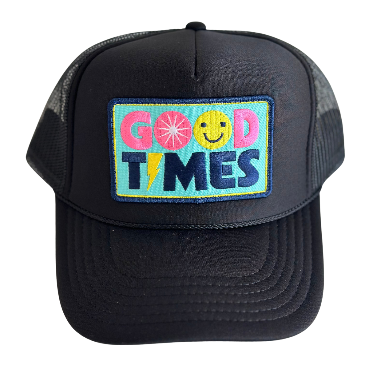Local Beach Trucker Hat - Good Times (Black)