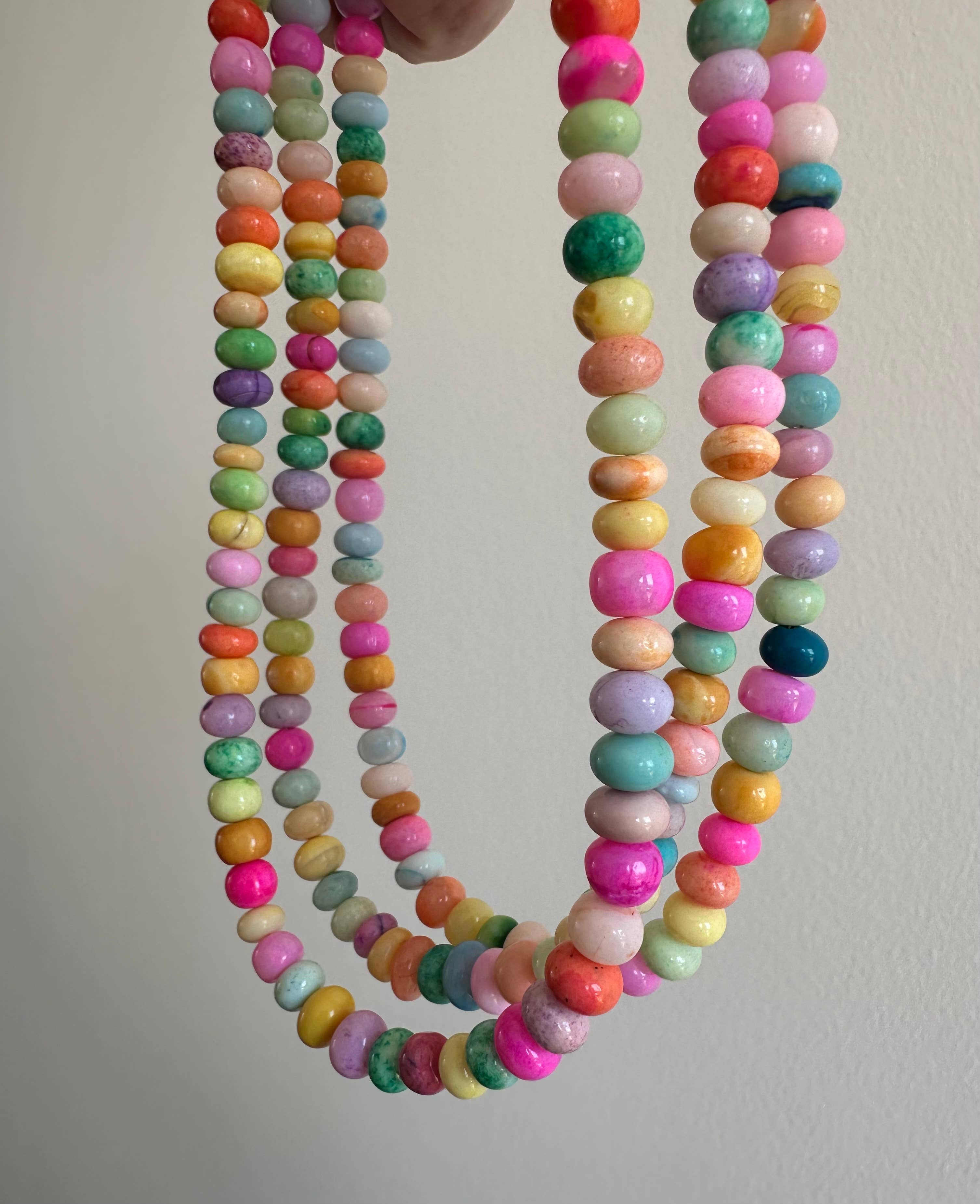 Anokhi Green Handmade Gemstone Necklace - Summer Candy Opal