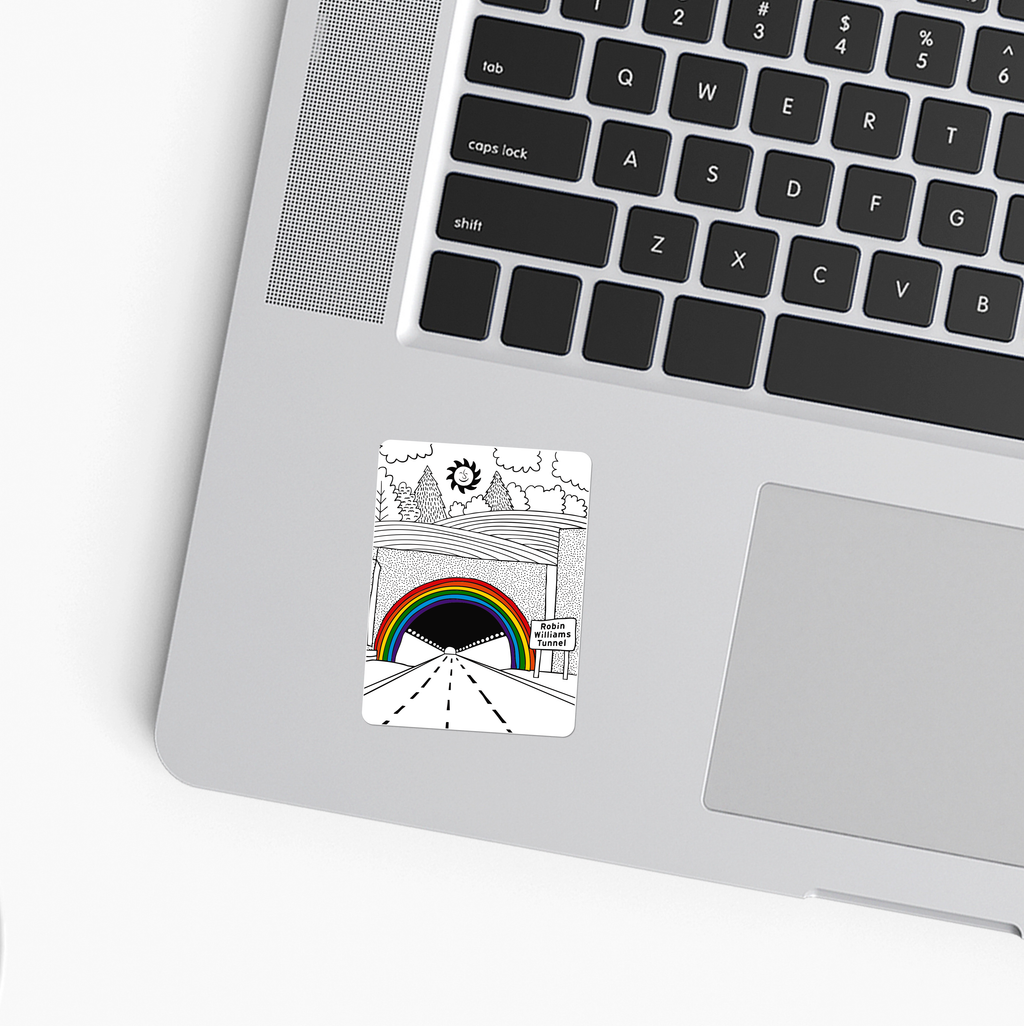 Sweet Bippy Press - Robin Williams Tunnel Sticker