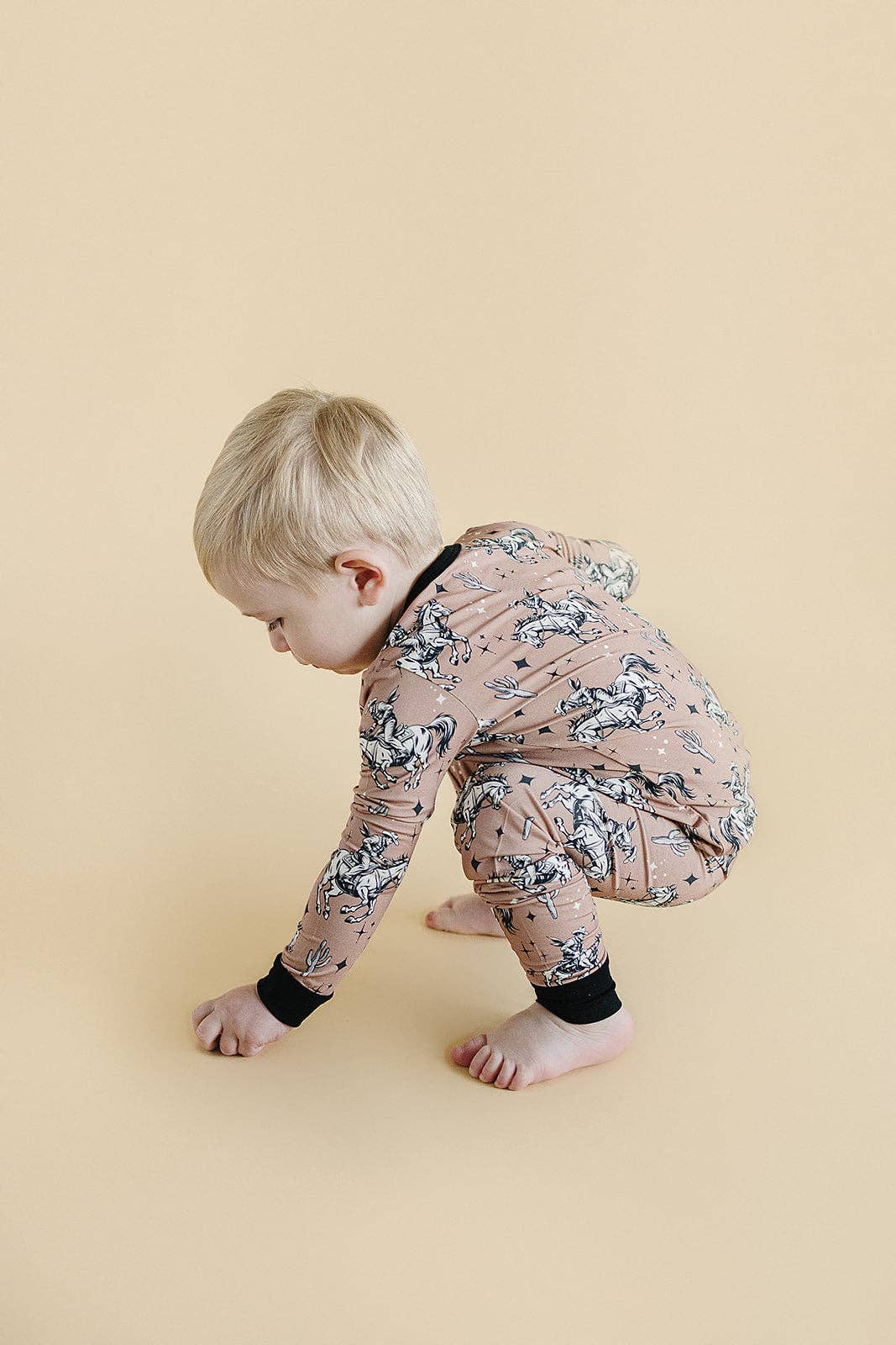 Lucky Panda Kids  Bamboo PJs - Desert Cowboy