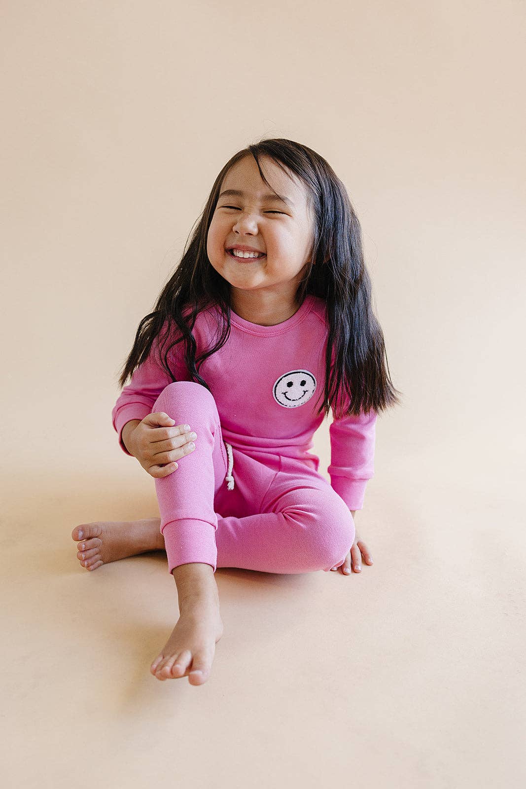 Lucky Panda Kids Lounge Set - Smiley Bubble Gum