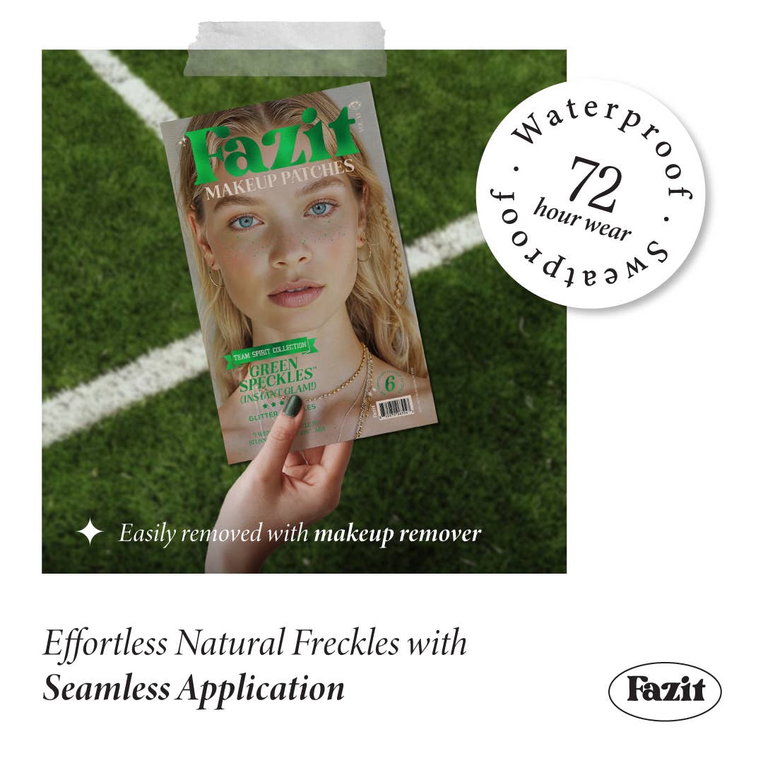 Fazit - Team Spirit Green Glitter Makeup Patches