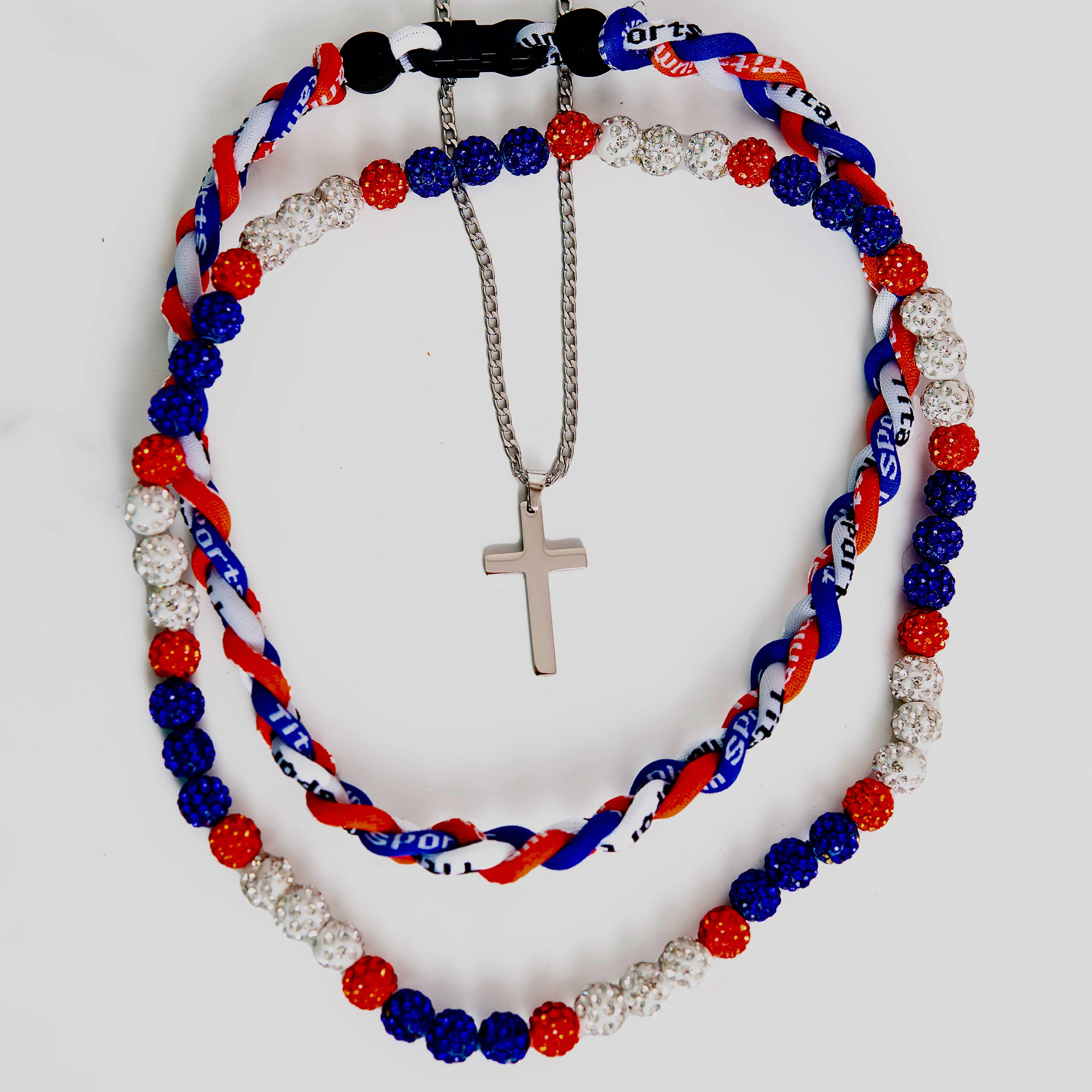 Golden Thread - Bling Baseball Necklace