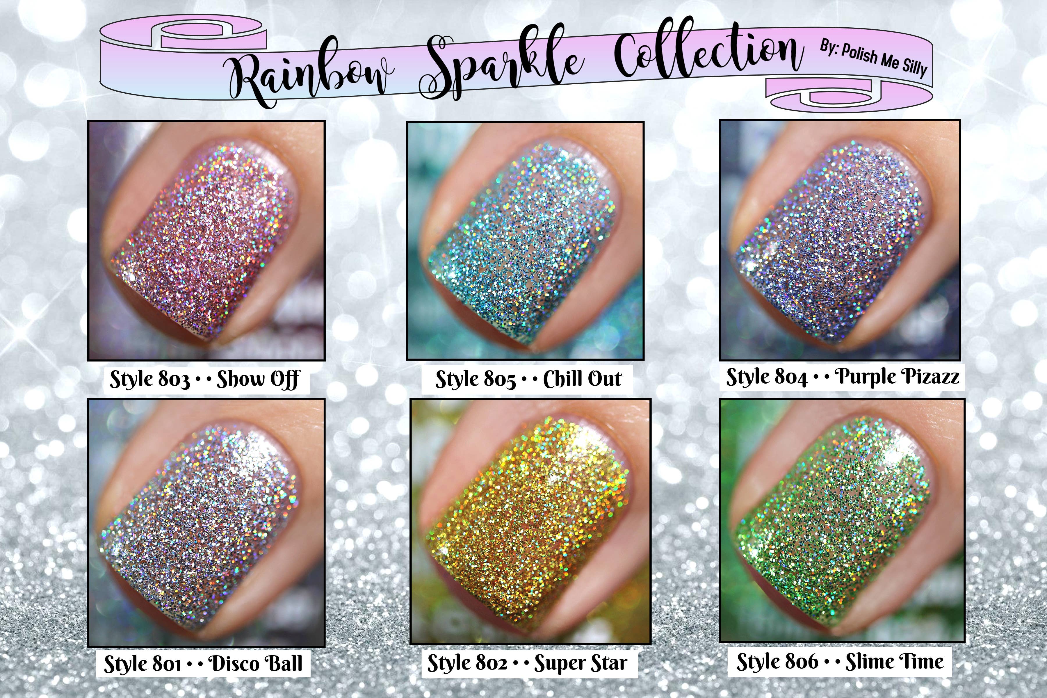 Polish Me Silly Nail Polish - Show Off (Rainbow Sparkle)