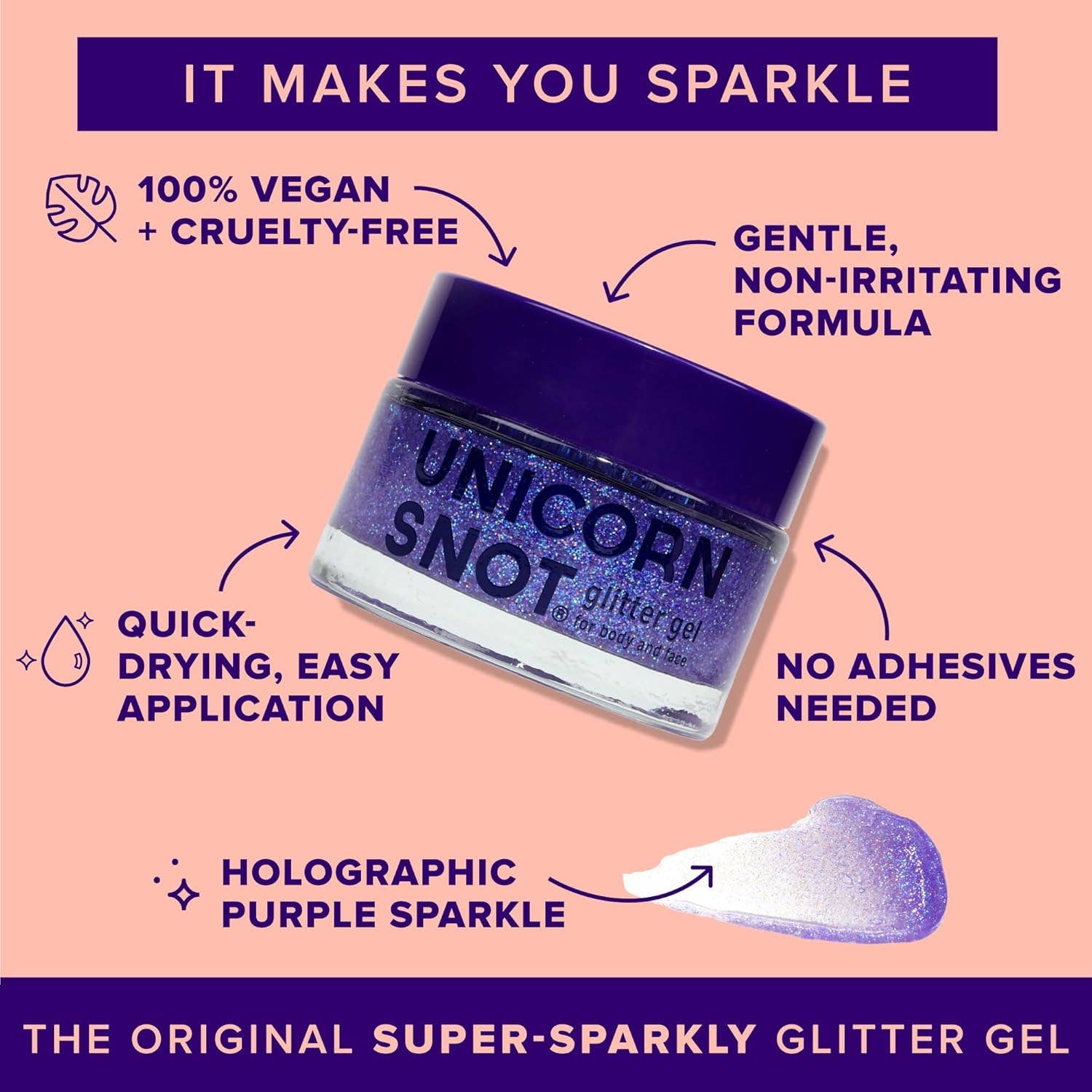 Unicorn Snot - Glitter Gel - Ultraviolet