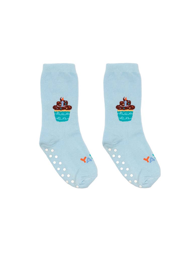 Living Royal 3D Packaged Crew Socks - Birthday Cupcake