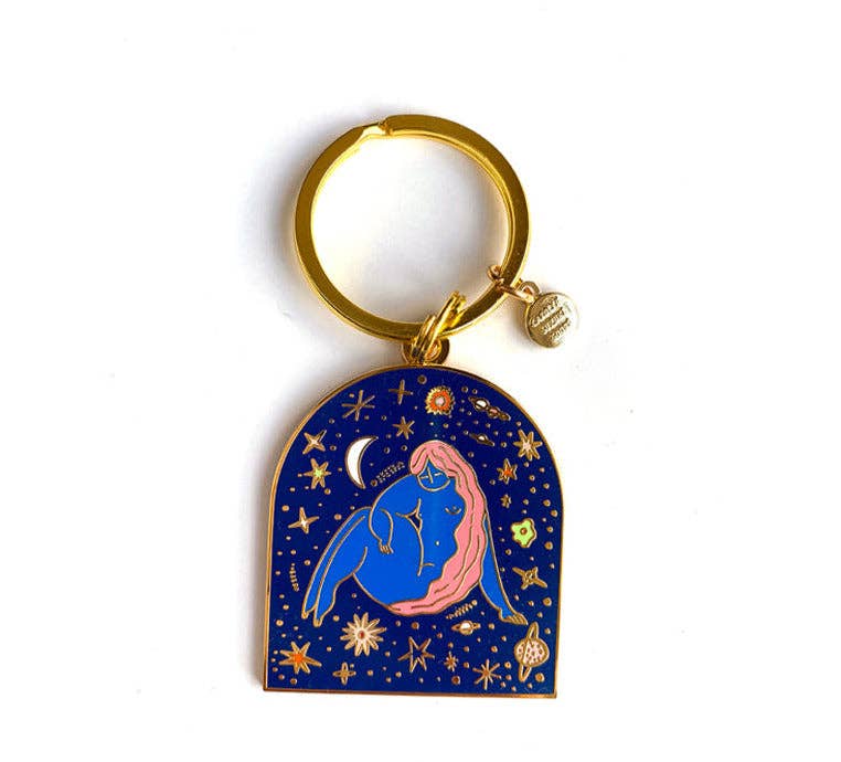 Carolyn Suzuki Keychain - Cosmic Goddess