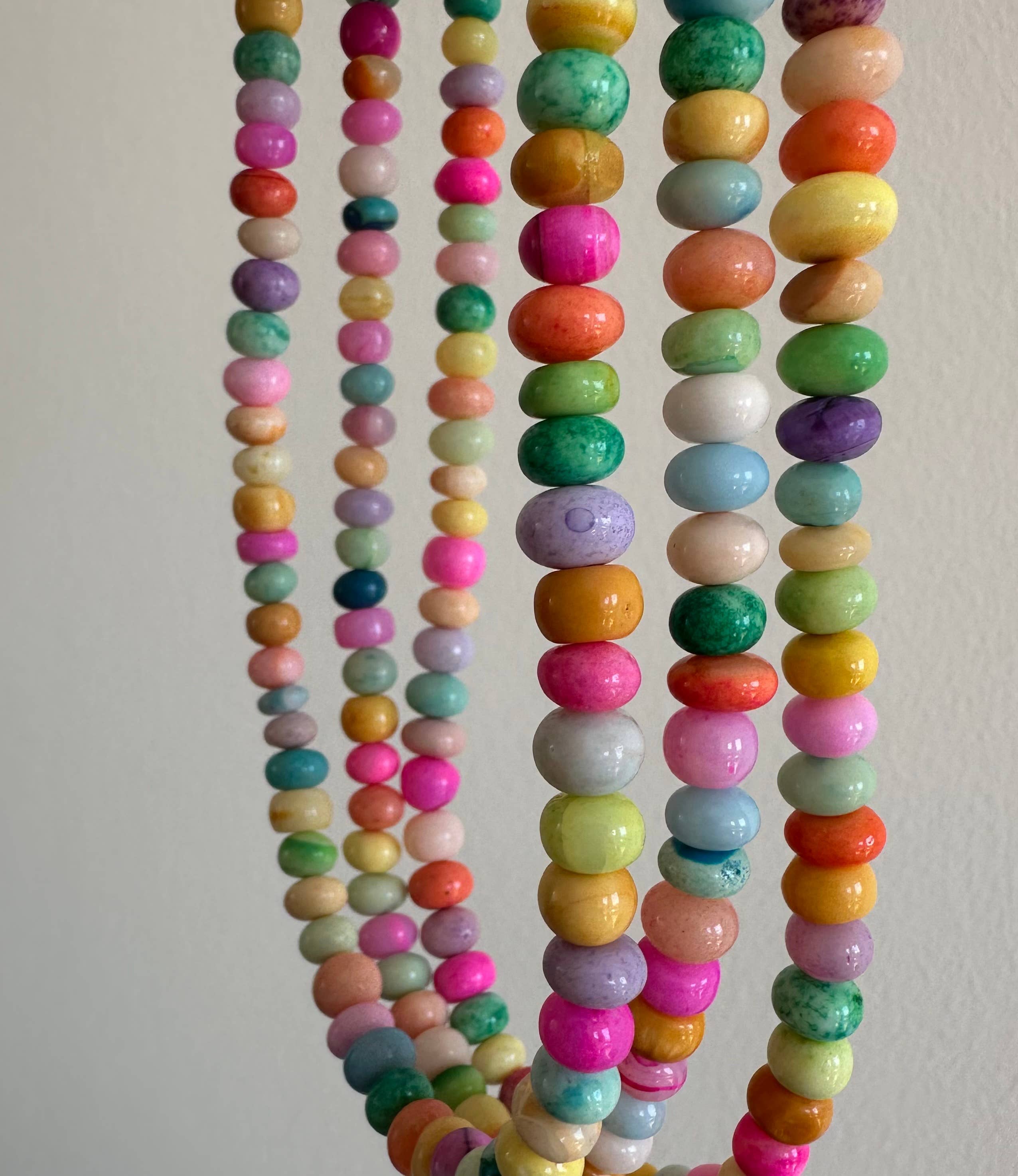 Anokhi Green Handmade Gemstone Necklace - Summer Candy Opal