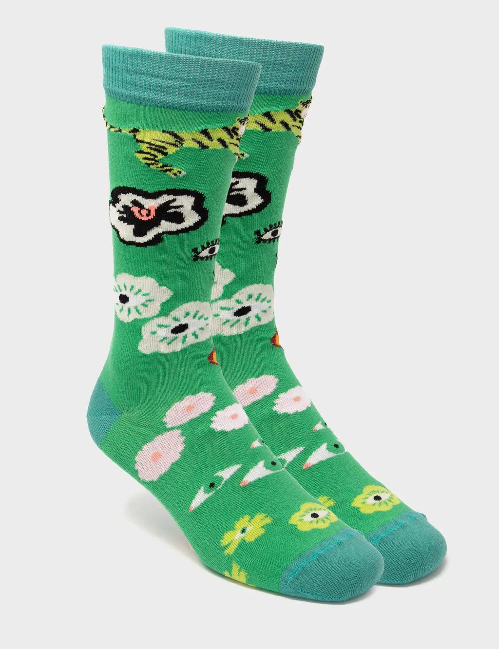 Min & Mon - Green Socks - Floralia