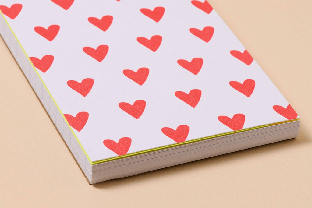 And Here We Are Spiral Notebook - Red Hearts